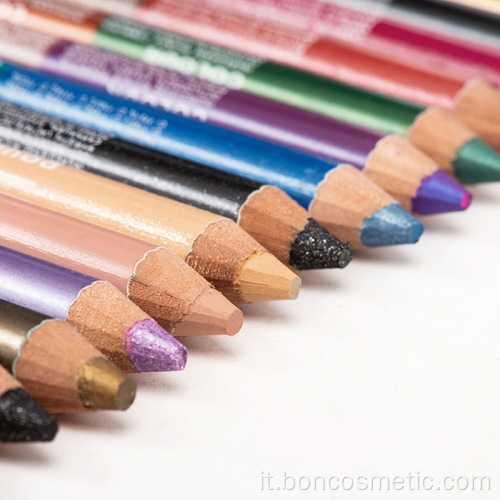 Ombretto matita eyeliner glitter multicolore a doppia estremità